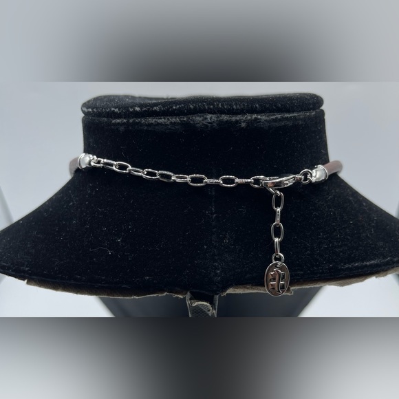 Beautiful Signed Statement Necklace with Brown/Champagne Amber Crystal - Picture 3 of 6